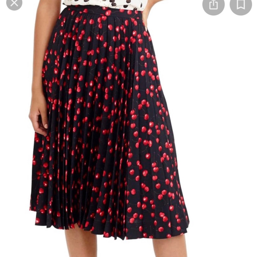 J Crew Cherry Print Skirt